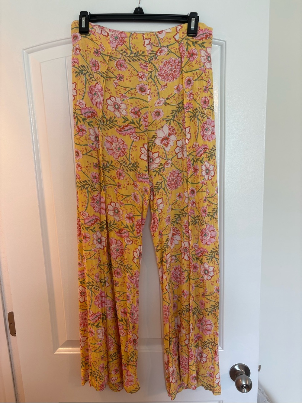☀️Billabong☀️ Yellow Floral Wide-Leg Pants